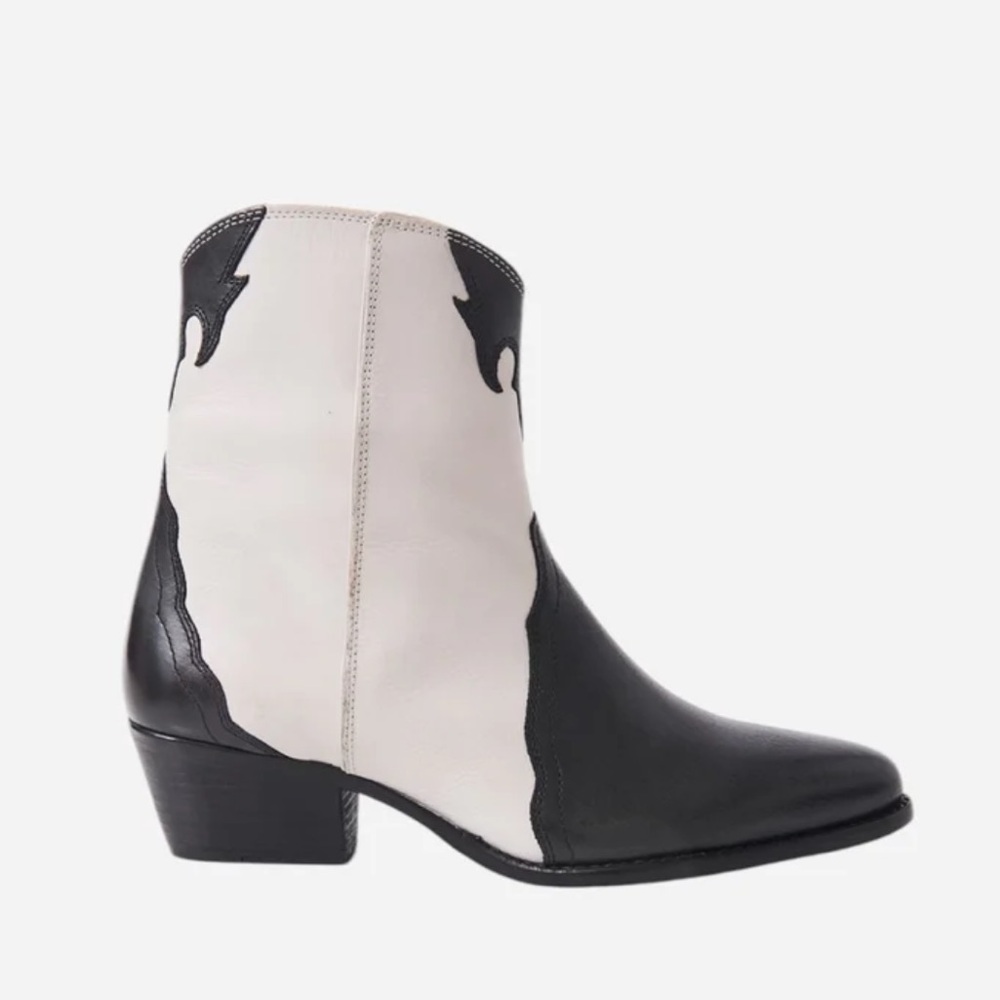 Free People New Frontier Western Boot in Arctic Fox Combo - Picture 7 of 16